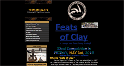 Desktop Screenshot of featsofclay.org
