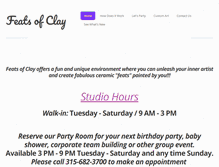 Tablet Screenshot of featsofclay.com